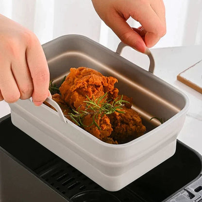 Foldable Air Fryer Silicone Baking Tray